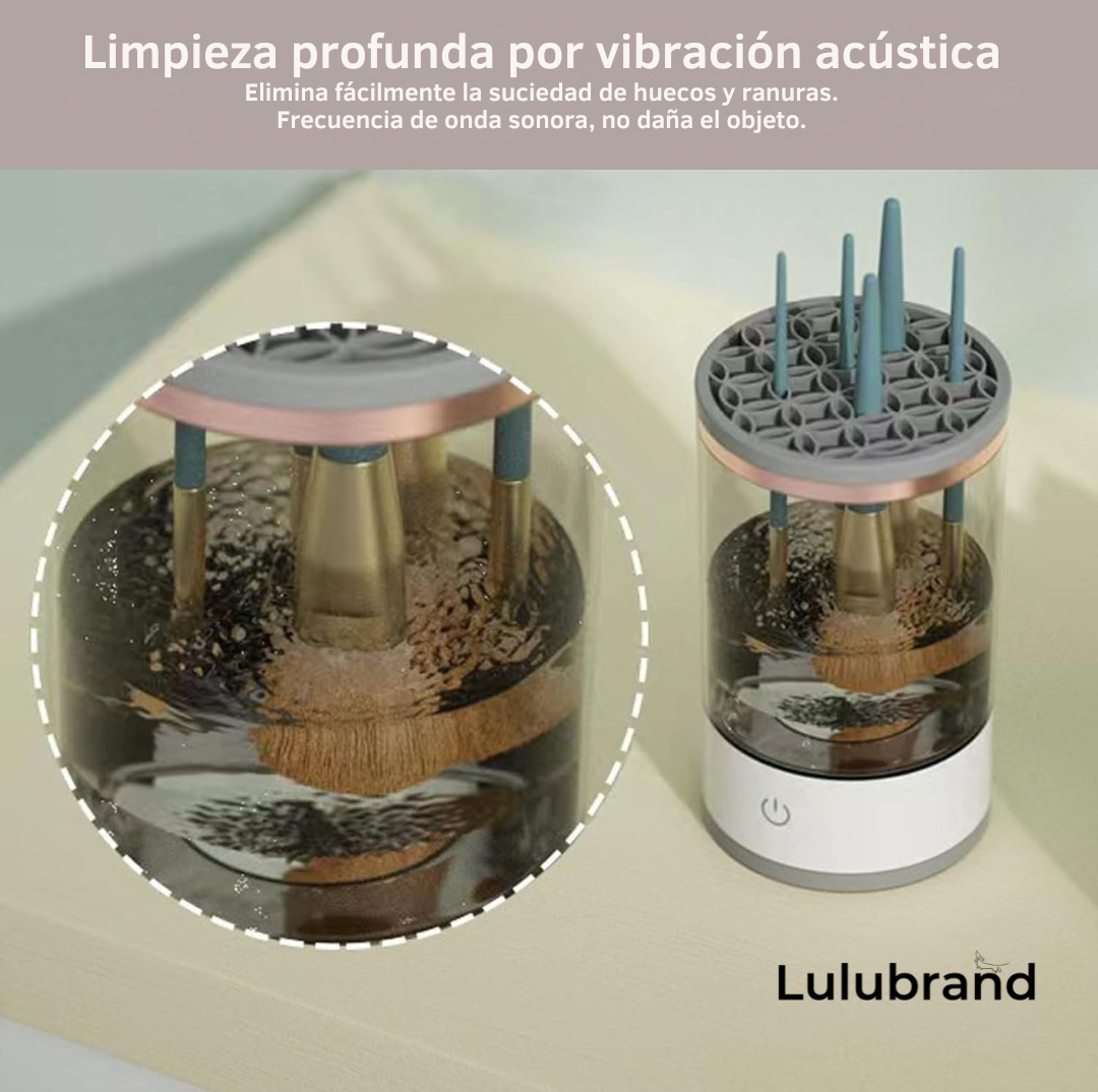 Limpiador de brochas de maquillaje eléctrico