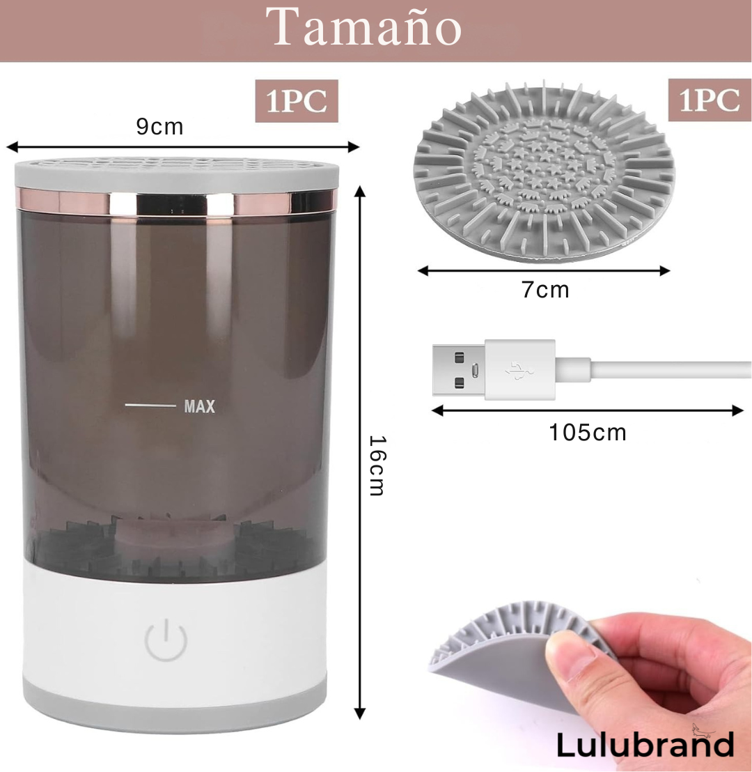 Limpiador de brochas de maquillaje eléctrico