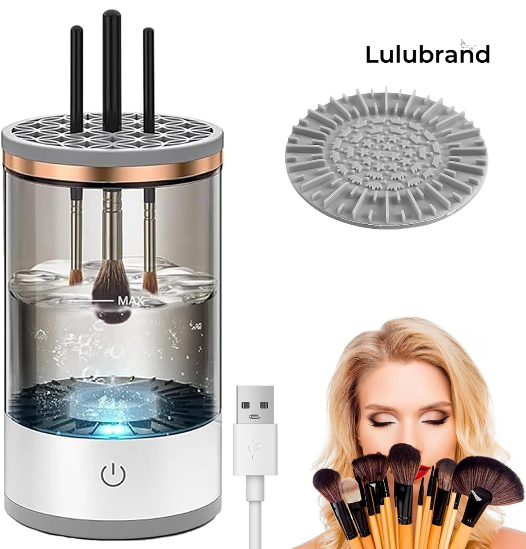 Limpiador de brochas de maquillaje eléctrico