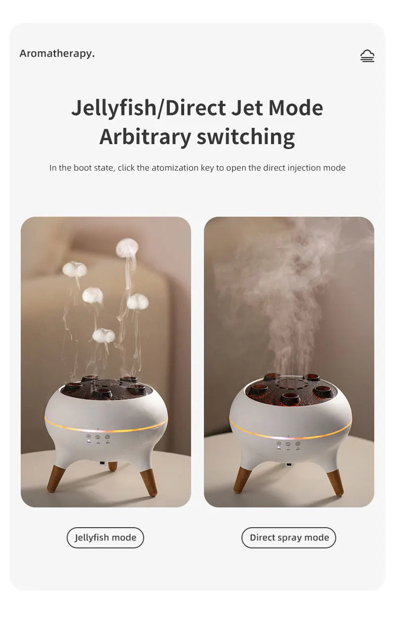 Humidificador en forma de medusa