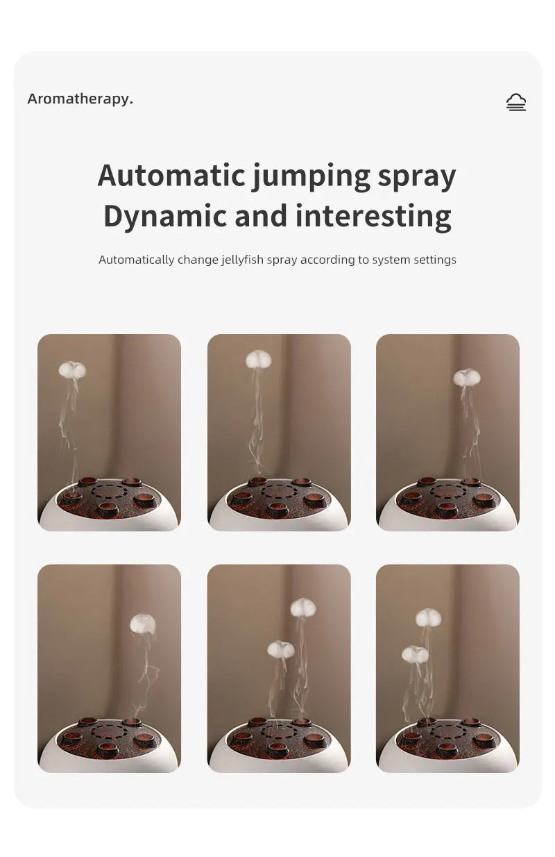Humidificador en forma de medusa