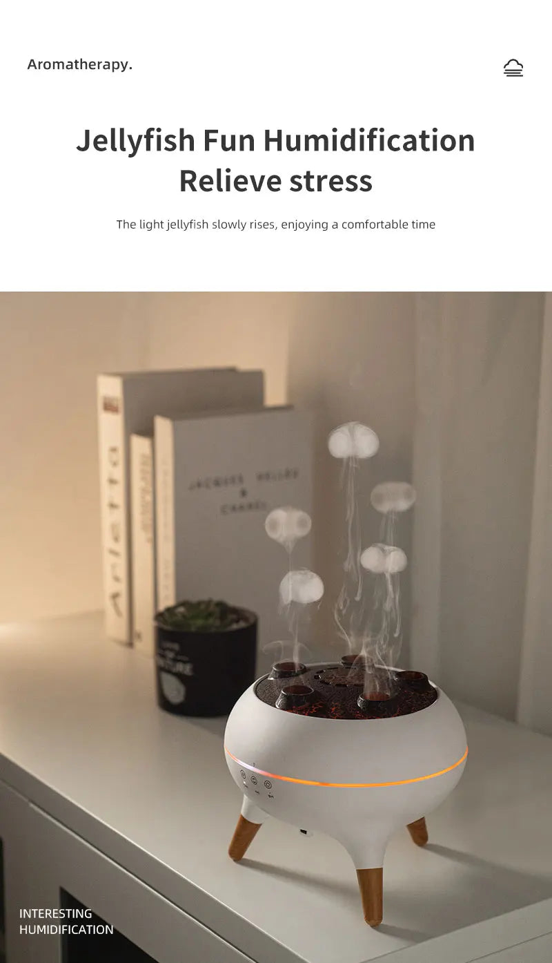 Humidificador en forma de medusa