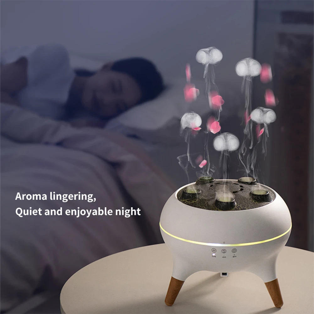 Humidificador en forma de medusa