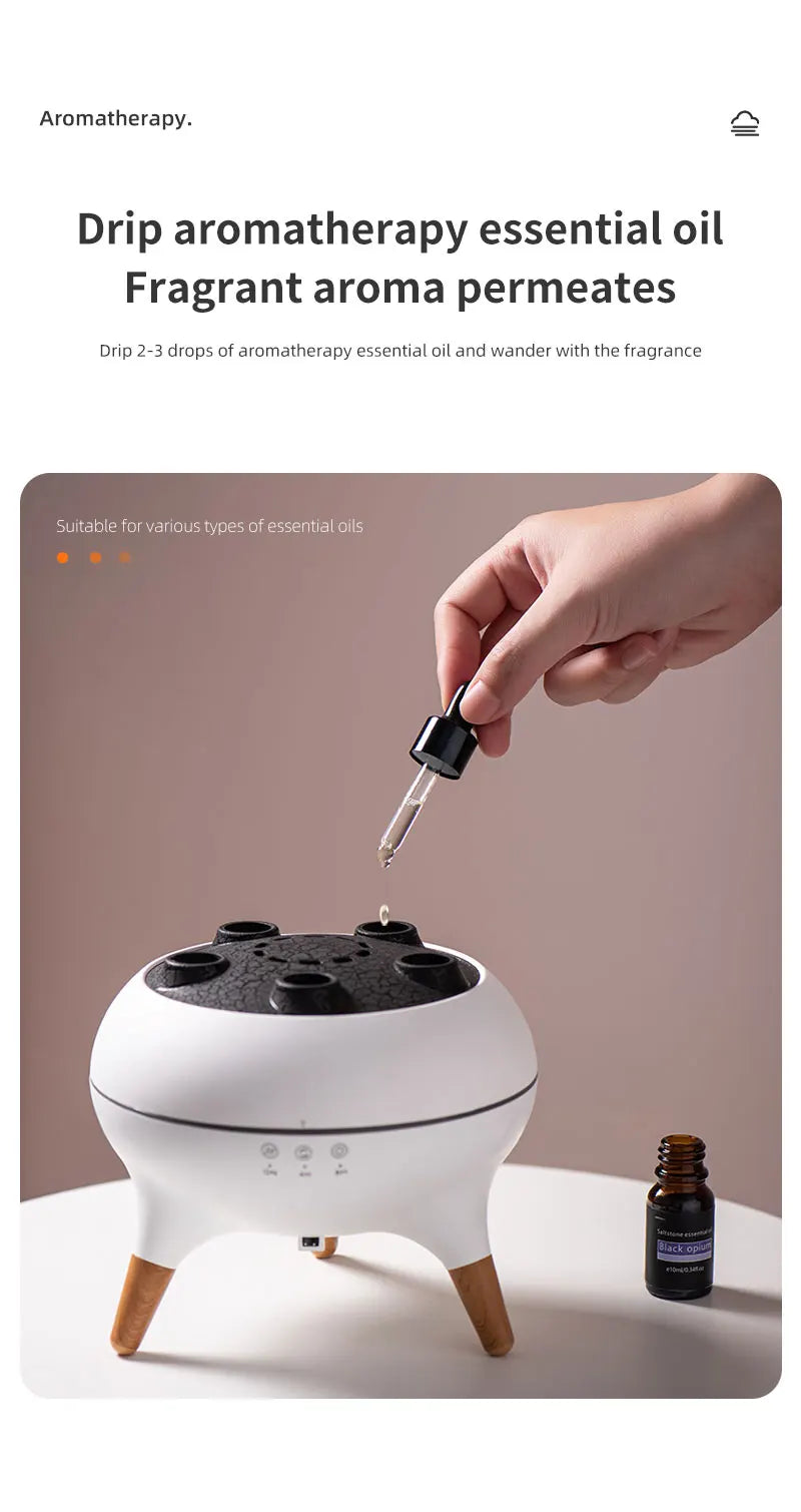 Humidificador en forma de medusa