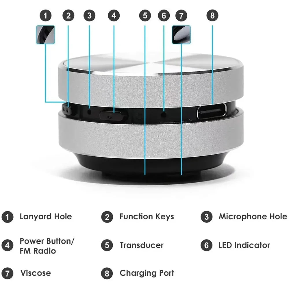 Mini altavoz con ventosa