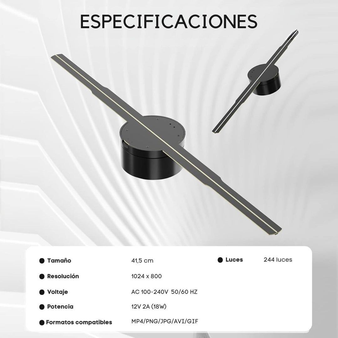 Proyector de hologramas 3D