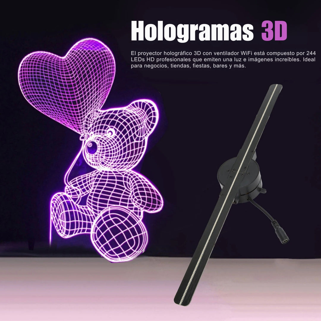 Proyector de hologramas 3D